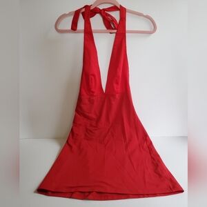 Reformation Small Red halter dress